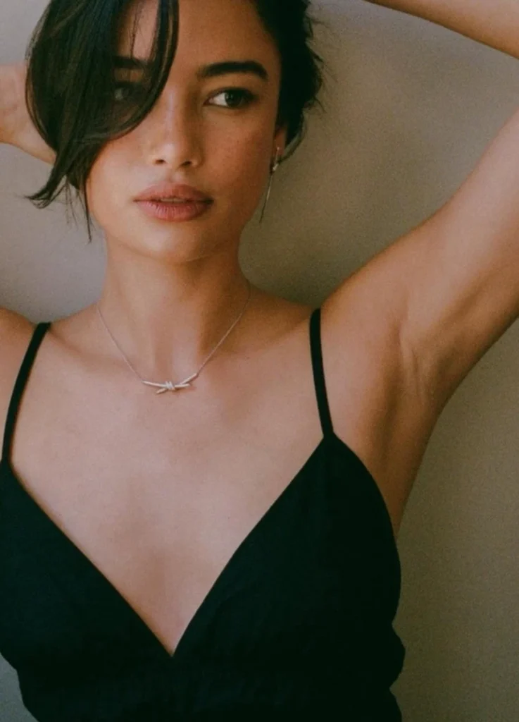 Tiffany Knot Hoop Earings & Necklace
