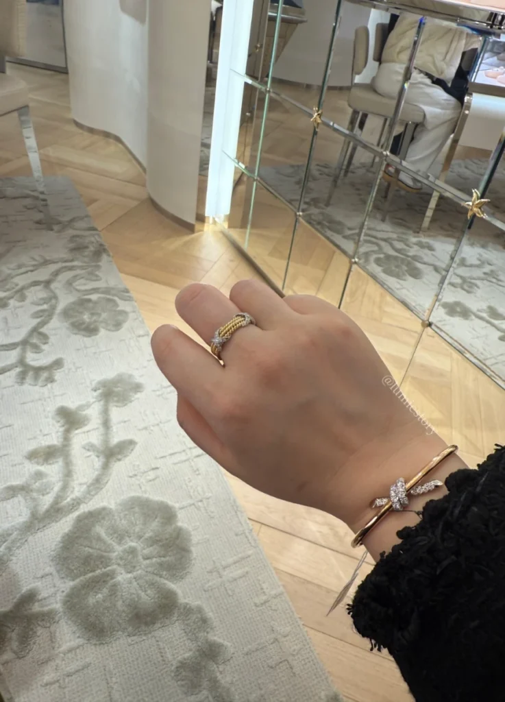 Tiffany Knot Bangle in Rose Gold and Platinum with Diamonds
$9,650