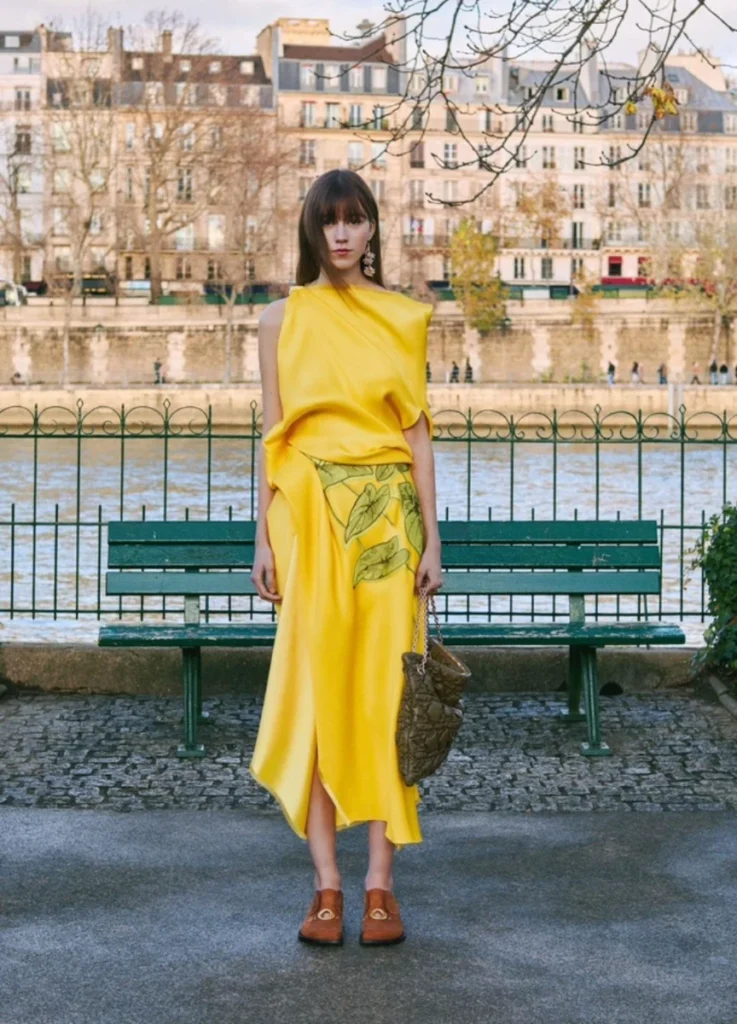 Dior Pre-Fall 2026 Look 86 — yellow dress