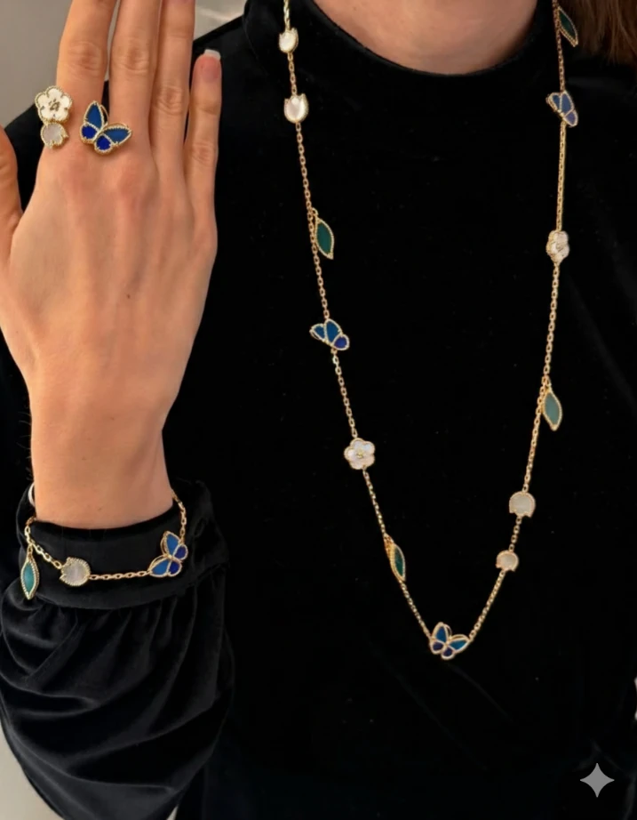 Van Cleef & Arpels Lucky Spring | The Blue Butterfly Variation — A Chromatic Recalibration