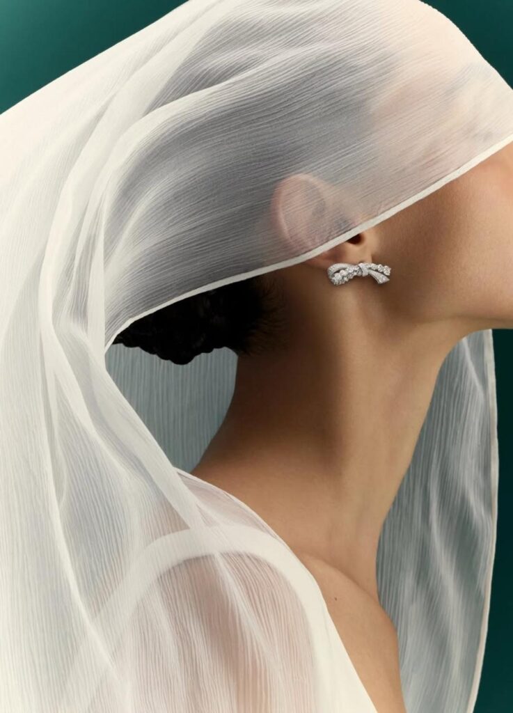 The newly introduced Tilda’s Bow collection by Graff, first unveiled in March.