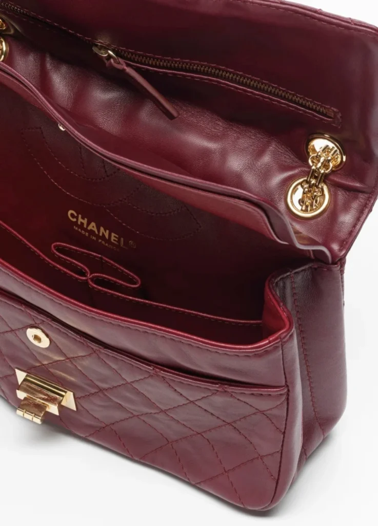 Chanel 2.55 Handbag
Lambskin & Gold-Tone Metal, Dark Burgundy
