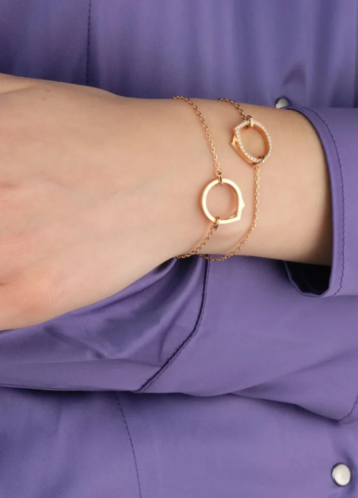 Repossi Antifer Chain Bracelets (Pink Gold)