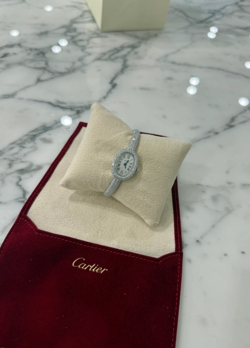 Baignoire watch, mini model, quartz movement.