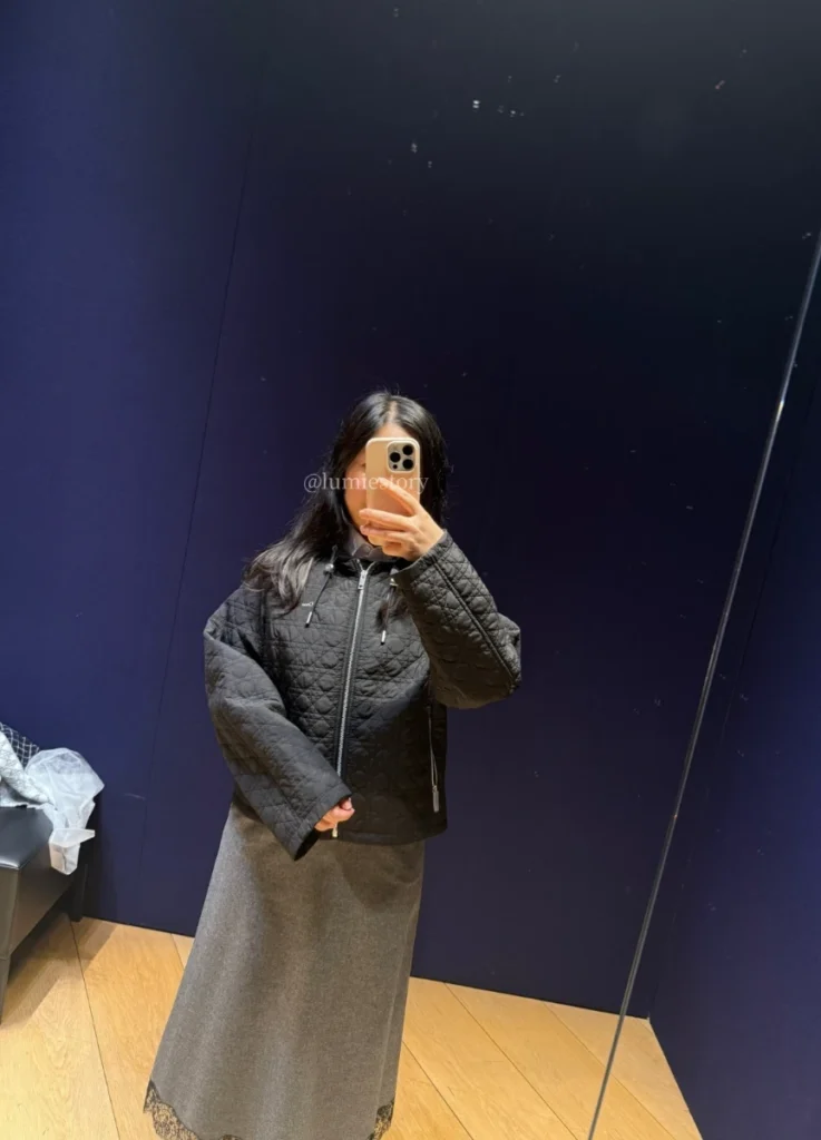 Micro Cannage Padded Jacket with hood detail