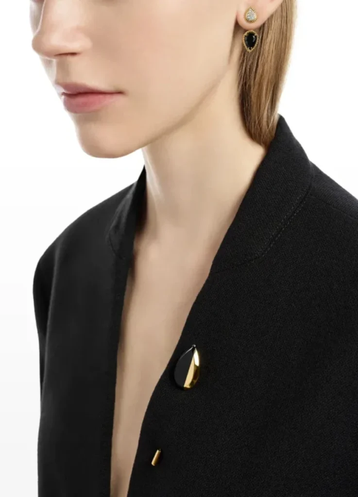 Serpent Bohème Single stud earring double motif, Onyx($4,520 Excl. Tax)
