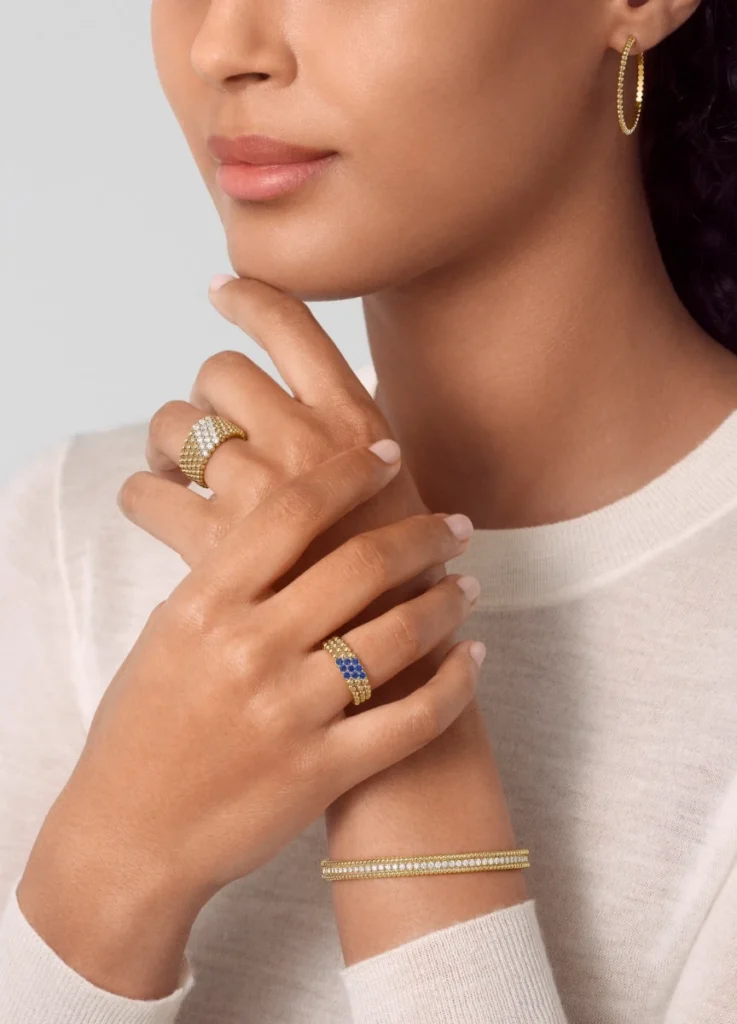  Perlée 3-Row Ring 