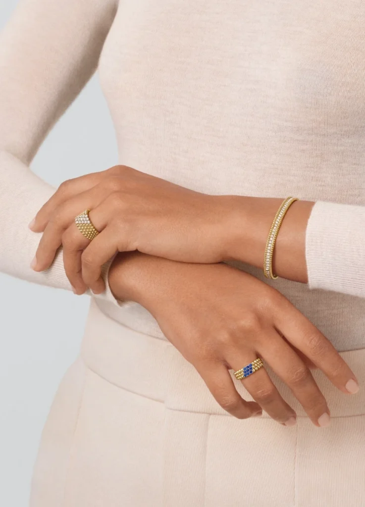 Perlée 3-Row Ring