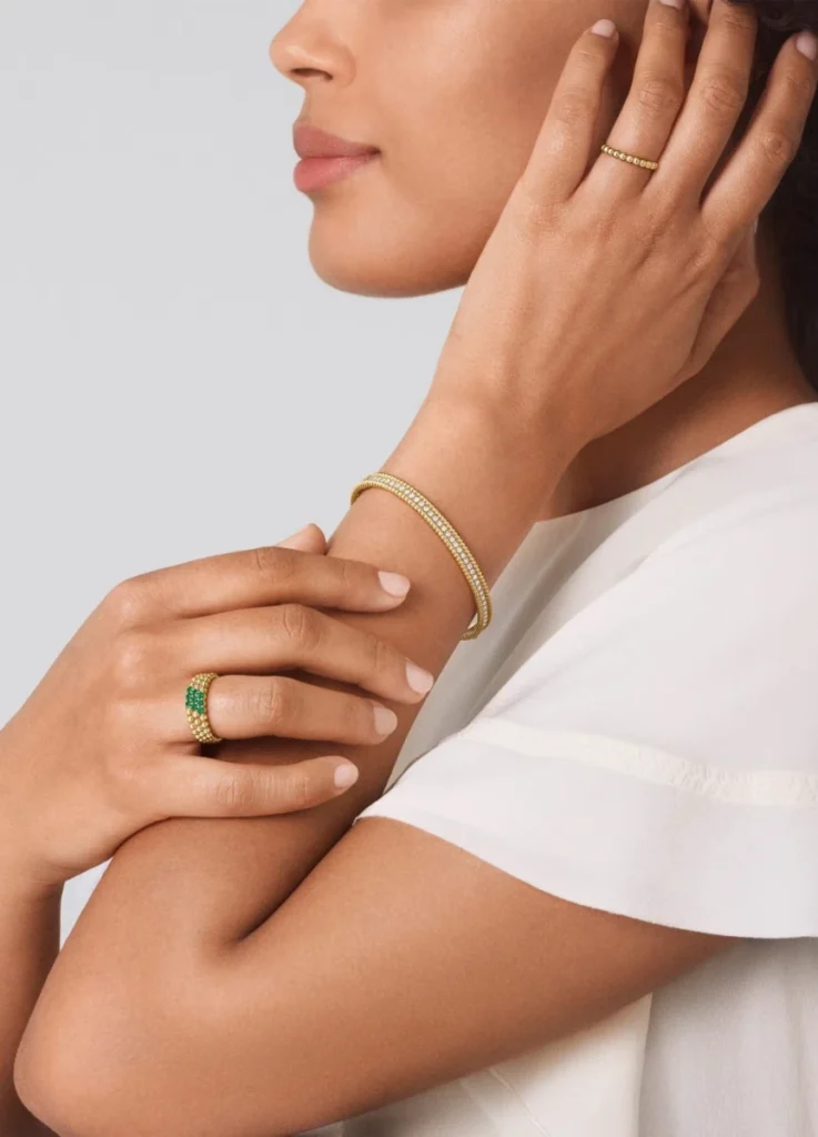 Perlée 3-Row Ring