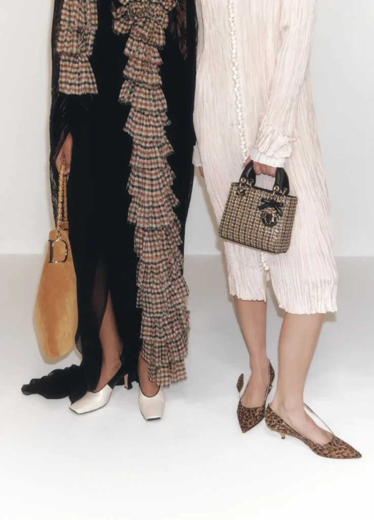 Accessories runway moment — Lady Dior houndstooth