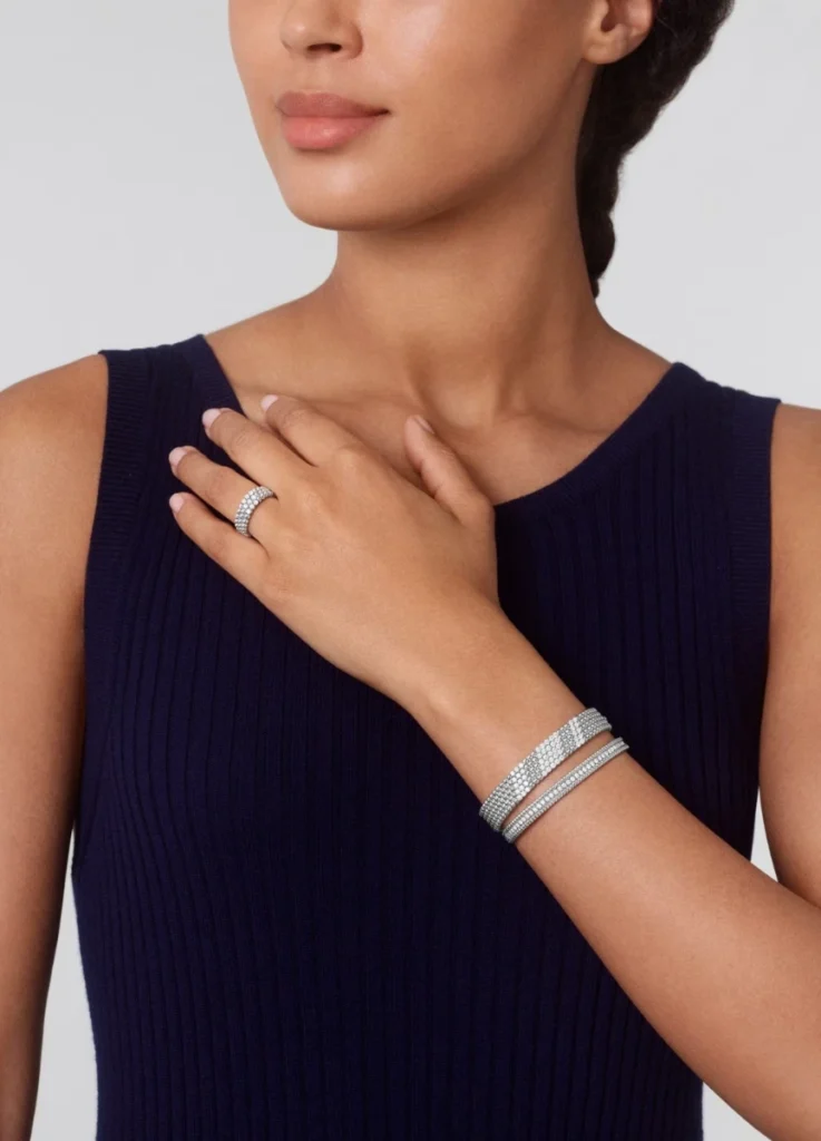 Perlée 3-Row Ring