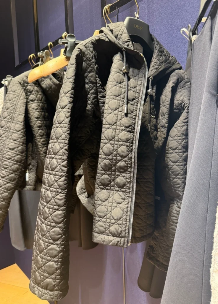 Micro Cannage Padded Jacket with hood detail
