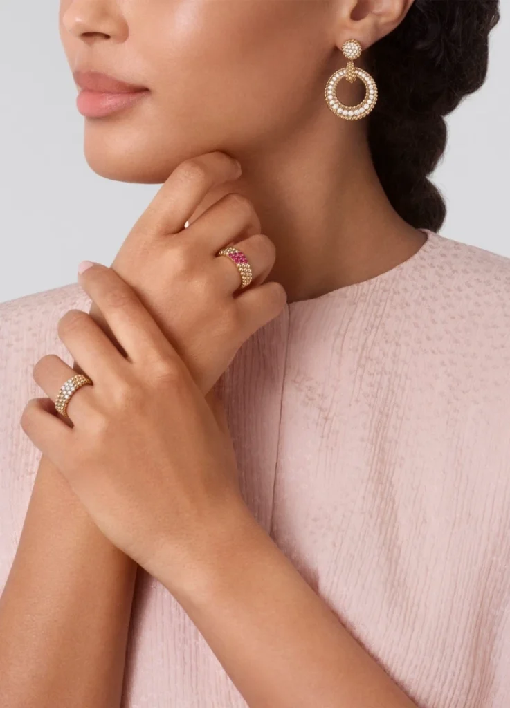 Perlée 3-Row Ring