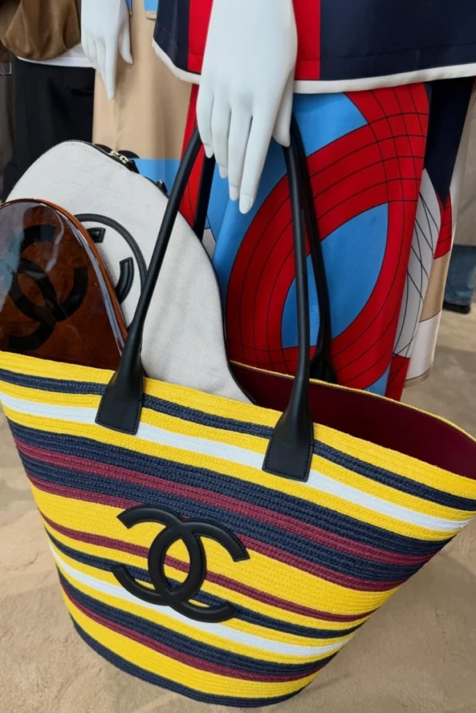 Chanel Cruise 2026/27 Bag — Striped Raffia Shopper bag