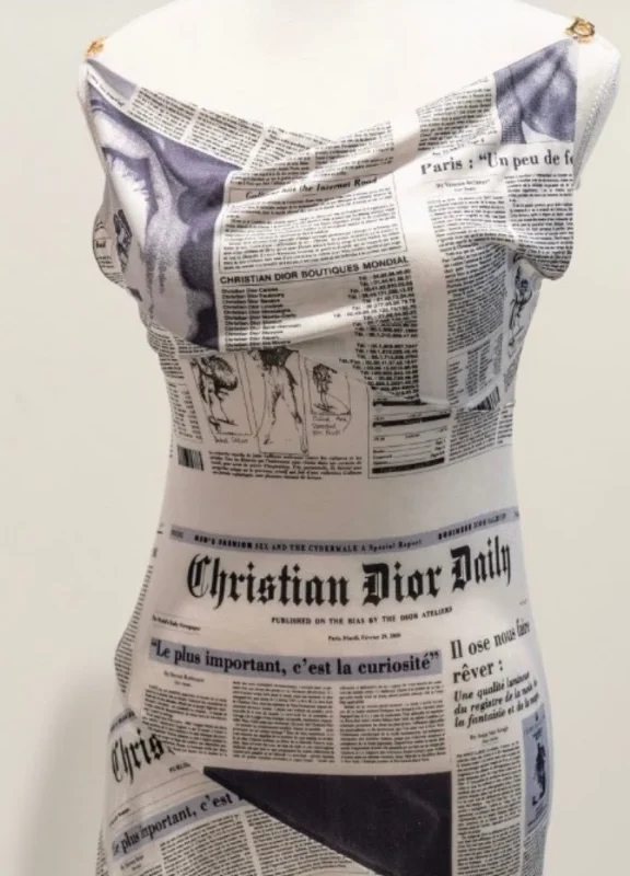Galliano newspaper dress, 2000