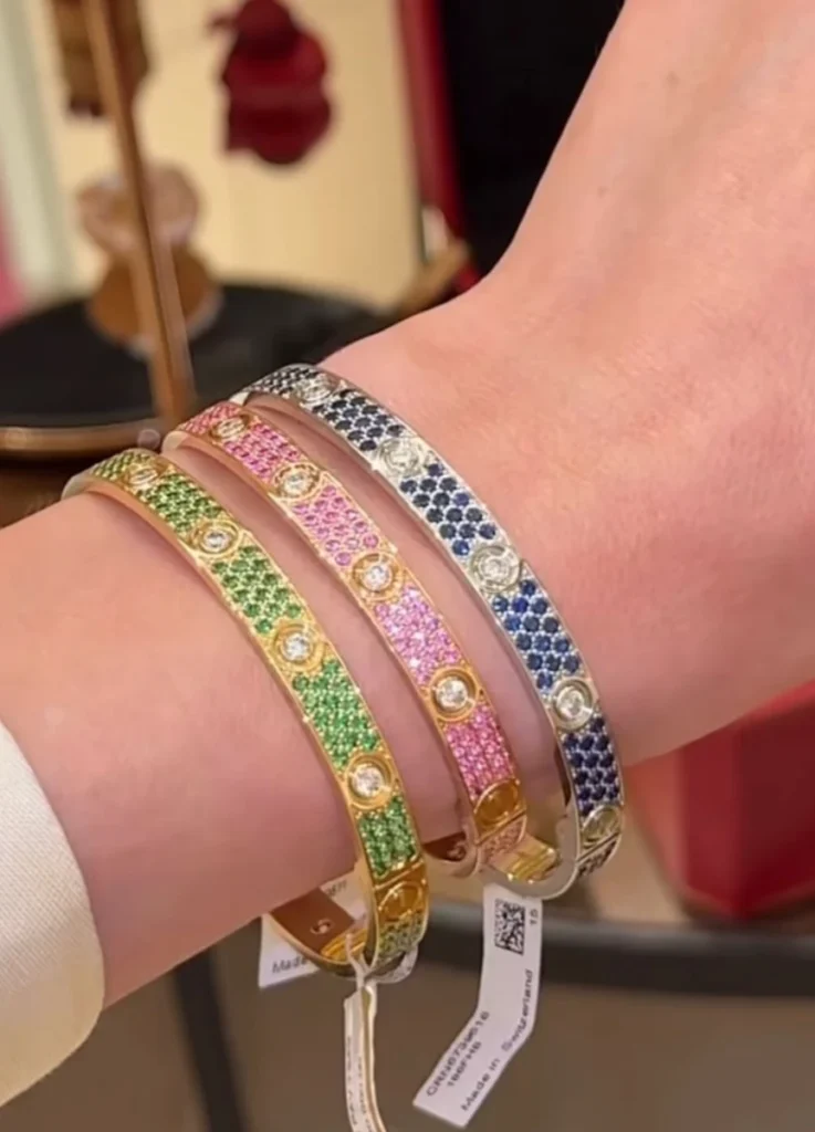Cartier Love Color Pavé Bracelet