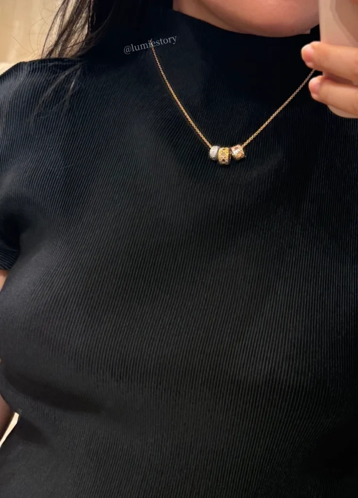 My Dior Necklace
Yellow, Pink and White Gold with Diamonds