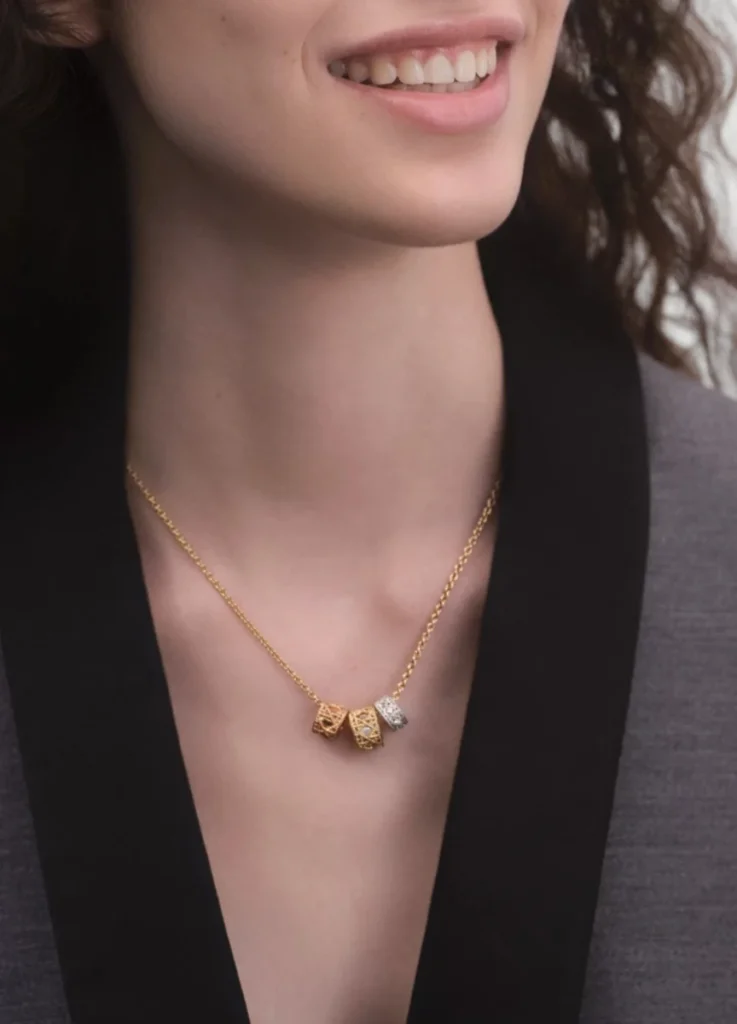 My Dior Necklace
Yellow, Pink and White Gold with Diamonds