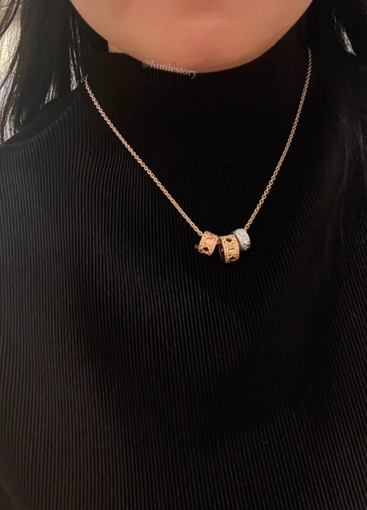 My Dior Necklace
Yellow, Pink and White Gold with Diamonds