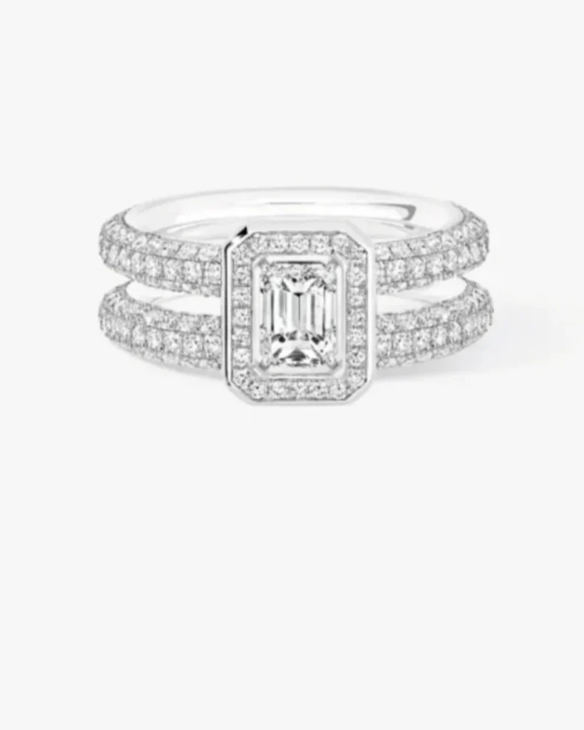 Divine Enigma 0.3-carat two-row pavé ring, REF 12587