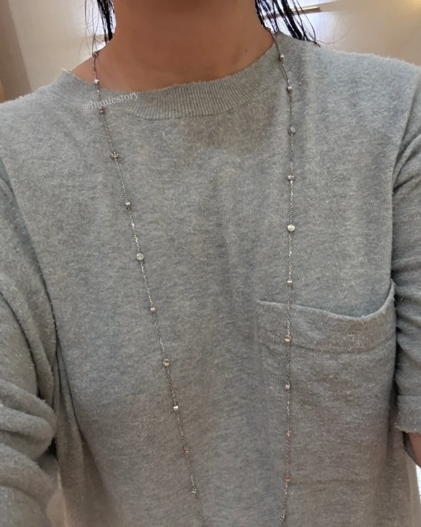 LOVE Multi-Wear worn as a single strand