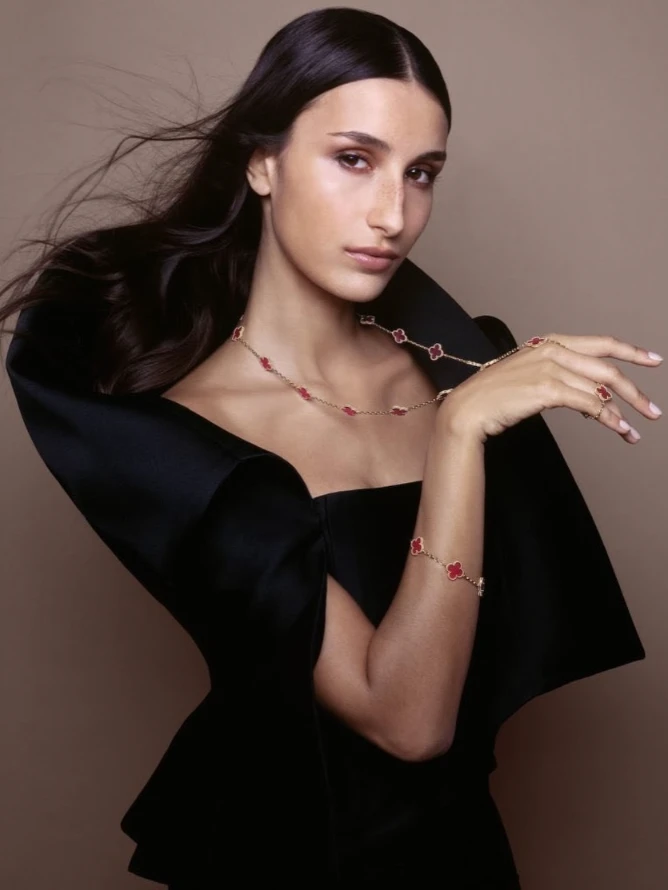 Van Cleef & Arpels Pink Enamel Alhambra