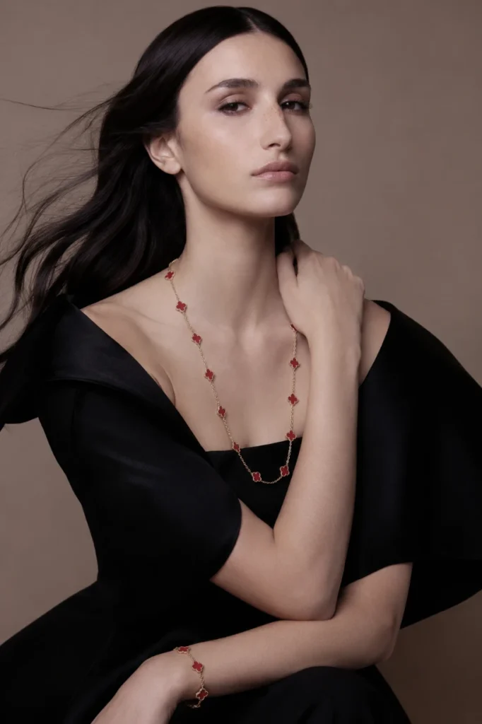 Van Cleef & Arpels Pink Enamel Alhambra